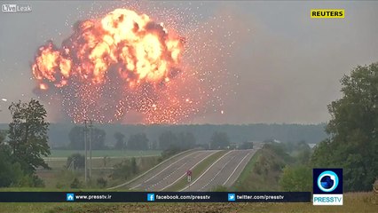 Ammunition depot explodes in central Ukraine