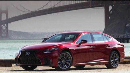 2018 Lexus LS 500 F Sport Exterior Design in Matador Red