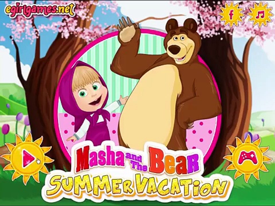 Masha And The Bear Summer Vacation Game for children - Маша и Медведь игра