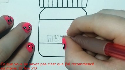 Dessiner un Nutella Kawaii - Tutoriel (facile)-GsksxjdW4ho