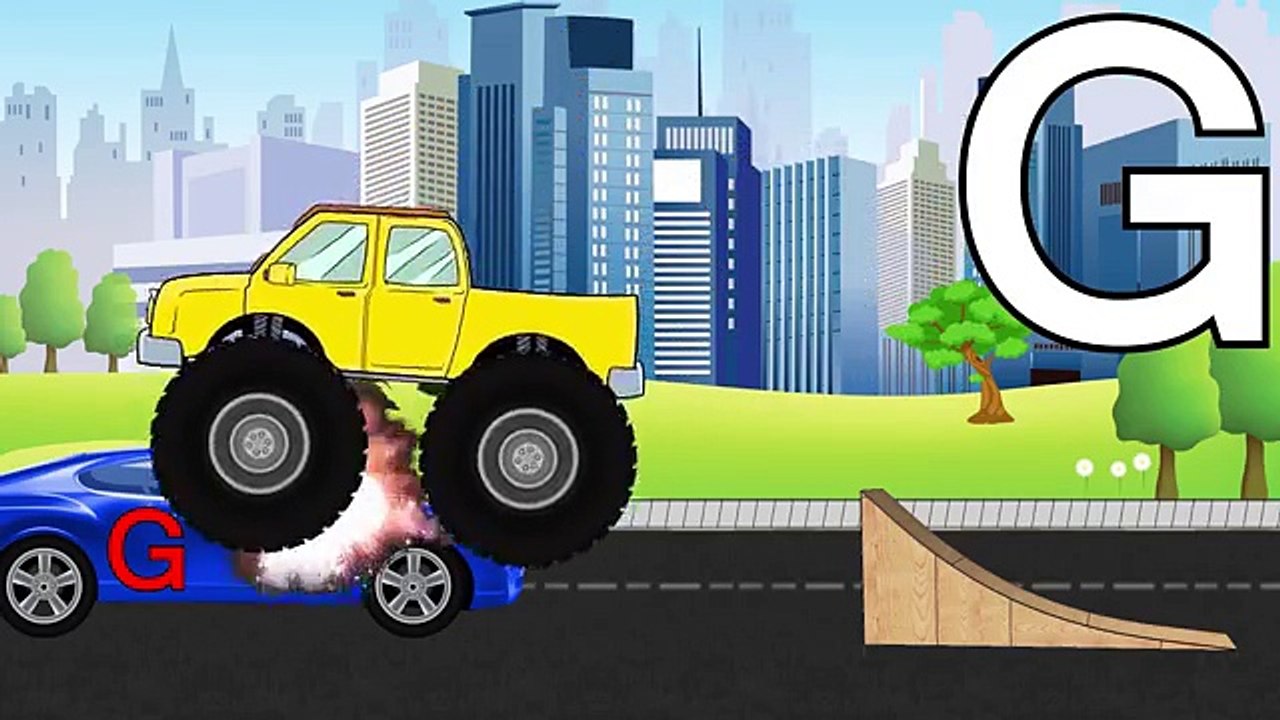 Kids Alphabet Video - Letters and Alphabet for Children - Monster Trucks