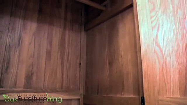 French Chateau Rustic Solid Oak Double Wardrobe