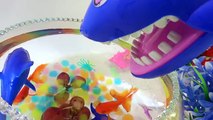 KHỦNG LONG ĐỒ CHƠI - Cá mập khổng lồ tấn công khủng long bạo chúa - đồ chơi trẻ em 68 ToyTV