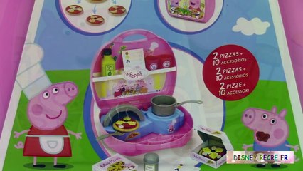 30.Peppa Pig Mini Pizzeria Jouet Playset Play doh ♥ Pizza shop carry case