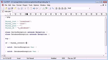 Beginner PHP Tutorial - 187 - Custom Exceptions