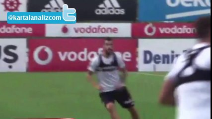 Alvaro Negredo'nun antrenmanda Tolga Zengin'e attığı efsane aşırtma golü.