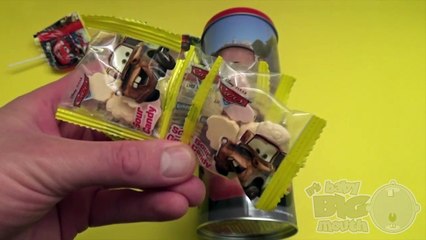 Opening Disney Cars Can Filled with Surprise Eggs and Huge JUMBO Surprise Egg!