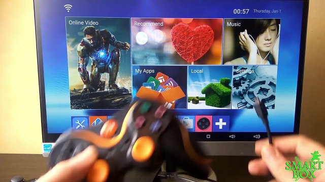 Как подключить джойстик на смарт тв приставке Android TV Box.Инструкция
