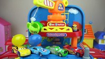 Cars and Poli car toys candy dispenser surprise eggs toys play