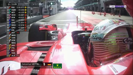 جائزة ماليزيا الكبرى: فيتل ينطلق من المركز الأخير وهاميلتون يتصدر التجارب