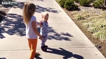 Cute Babies Discovering Their Own Shadow For The First Time and Scared Of It Compilation new