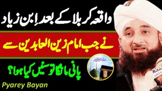 Ibn-e-Zyaad jb Karbala k baad Imam Zain-ul-Abideen sy pani m...Muhammad Raza SaQib Mustafai PYAREY BAYAN