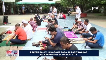 Prayer rally, isinagawa para sa pagwawakas ng karahasan sa Marawi City