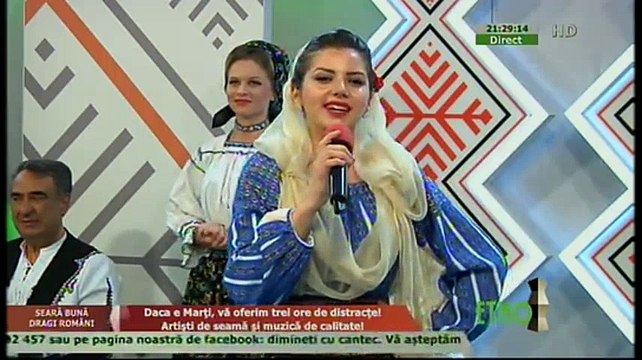 Catalina Anton - Aseara la hora-n sat (Seara buna, dragi romani! - ETNO TV - 19.04.2016)