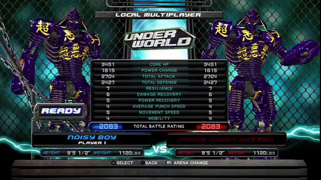 Real steel-The steel samurai(Noisy Boy vs Midas and Midas vs Noisy boy)Живая сталь