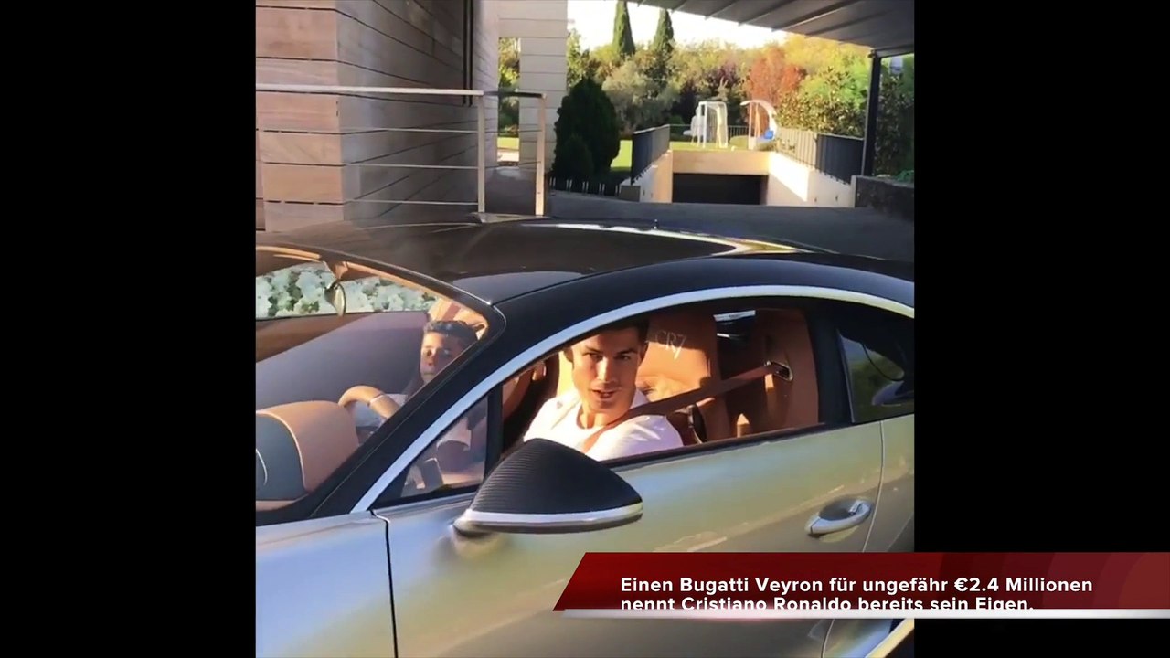 Cristiano Ronaldo zeigt seine 2,4 Millionen Euro Bugatti Chiron
