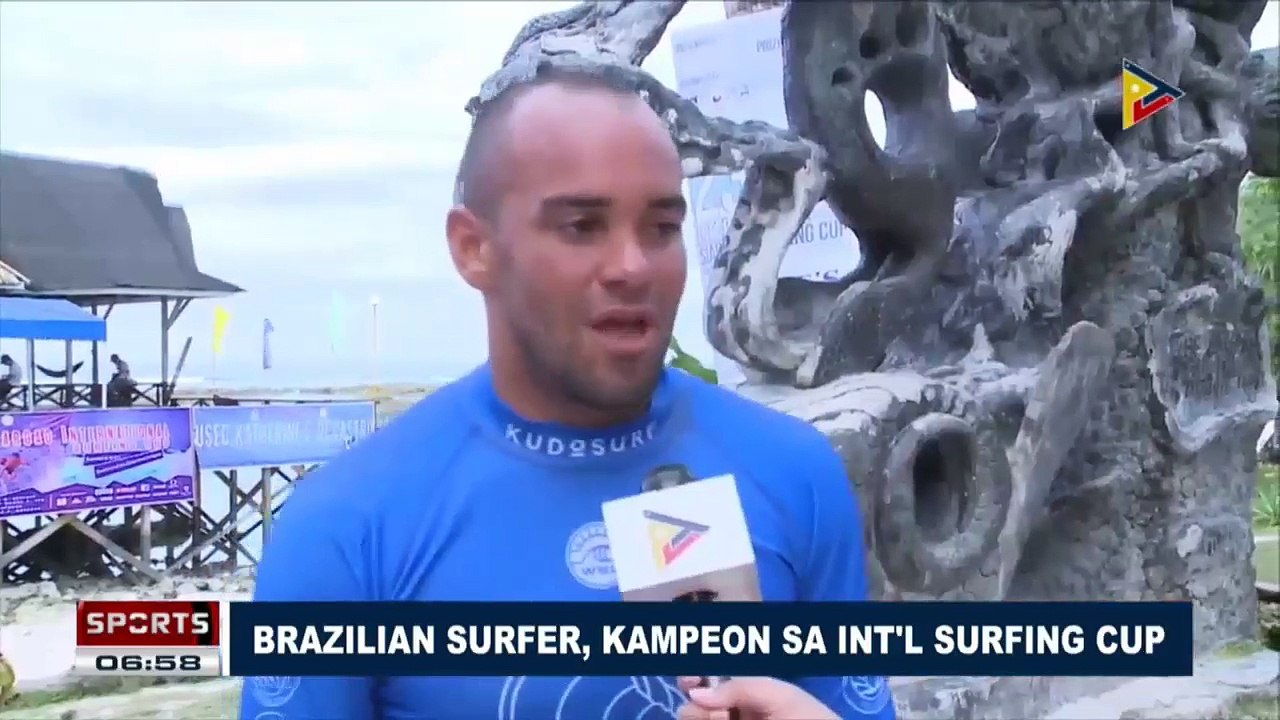 SPORTS BALITA: Brazilian surfer, kampeon sa International Surfing Cup