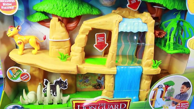 NEW Lion Guard Disney LION GUARD Defend Pride Lands KION Playset LION GUARDS Video Toy Unboxing