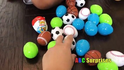 Paw Patrol Toy Surprise Egg Hunt | Learn Sports Ball Names with Ryan | Chocolate KINDER SURPRISE TOY