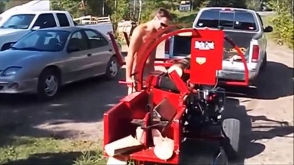 세계에서 가장 놀라운 기계! 분할 목재에 간단하고 효과적인 방법