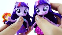 New My Little Pony Equestria Girls Minis Dolls Series 2 Sunset Shimmer, Flash Sentry, Vinyl Scratch