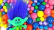 Learn Colors DREAMWORKS TROLLS Poppy and Branch PLAY-DOH Lids , Gumballs, Blind Bags, Fun for Kids