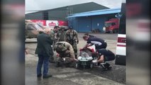Heyelanda Yaralanan Anne Askeri Helikopterle Kurtarıldı