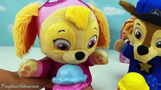 Learn Colors with Bad Baby Skye Chase Paw Patrol Toy Gumballs Ice Cream for Children Toddlers Kids