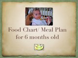 6 months baby food chart and Tips/ Meal plan for 6 months old
