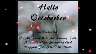 Happy New Month,Welcome October,Hello October,Happy October
