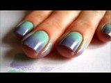 Pastel mint & violet - ombre nails - marble nails - Basevehei