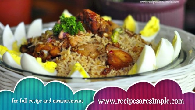 Kabsa | Arabian Rice with Chicken | RecipesAreSimple