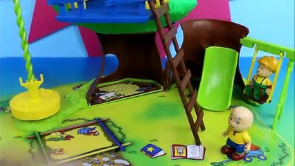 Caillous Treehouse with Caillou Rosie Leo & Gilbert the Cat!