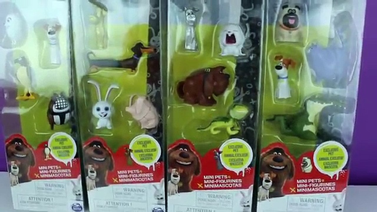 The Secret Life of Pets Toy Video Mini Figurine Pets WALMART Exclusive MEL Max Gidget Snowball