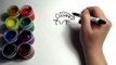 Como Dibujar y Colorear Una Zebra de Arco Iris - Dibujos Para Niños