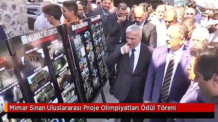 Mimar Sinan Uluslararası Proje Olimpiyatları Ödül Töreni