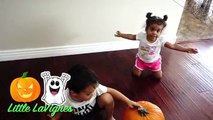 Family Fun HALLOWEEN game HIDE-N-SEEK Egg Surprise HUGE HALLOWEEN PUMPKINS! ~ Little LaVignes