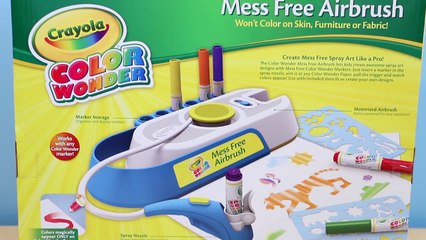 Crayola Color Wonder Mess Free Airbrush- Make Your Own Airbrush Art