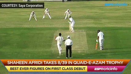 Shaheen Afridi 8 wickets for 39 in the Quaid-e-Azam Trophy in HD