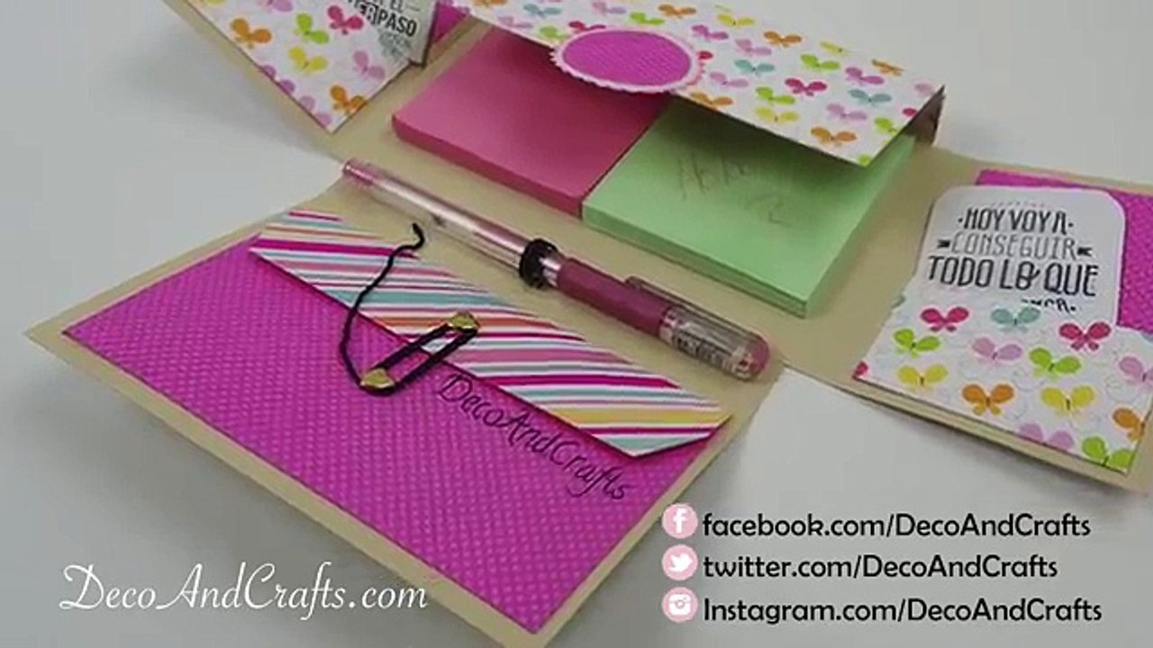 Organizador de Notas Post-It para la Escuela u Oficina - DecoAndCrafts