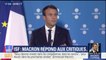 La politique fiscale va permettre de "faire revenir" les Français, estime Emmanuel Macron