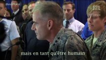 Le discours ferme d'un militaire américain après l'apparition d'inscriptions racistes dans son école