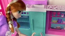 Disney Frozen Queen Elsa Gone Shopkins Crazy Princess Anna Barbie House Dolls Part 2