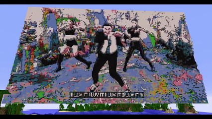 [마크화] PSY ‘I LUV IT’ M/V 마인크래프트 버전 픽셀 복셀 아트