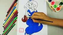 Coloring Princess Jasmine (Tô Màu Công Chúa Jasmine)