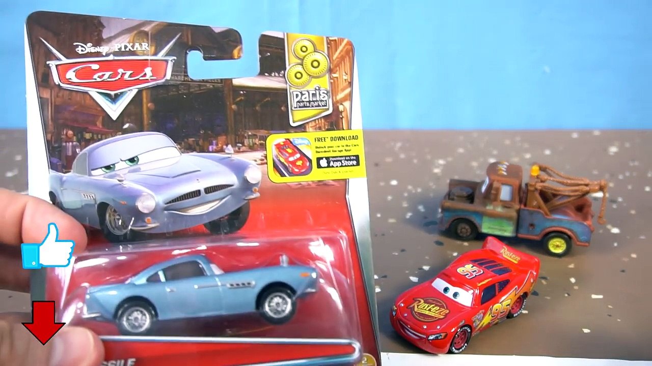 DISNEY PIXAR CARS MATER INTRODUCES CARS FRIENDS TO LIGHTNING MCQUEEN OTIS FINN THE KING