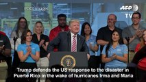 Trump defends the response to the disaster in Puerto Rico