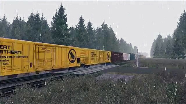 Railfanning @ The Crossing In The Rain on Train Simulator 2017©