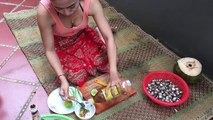 village food fory | country food in my village | beautiful girl cooking shell with coconut