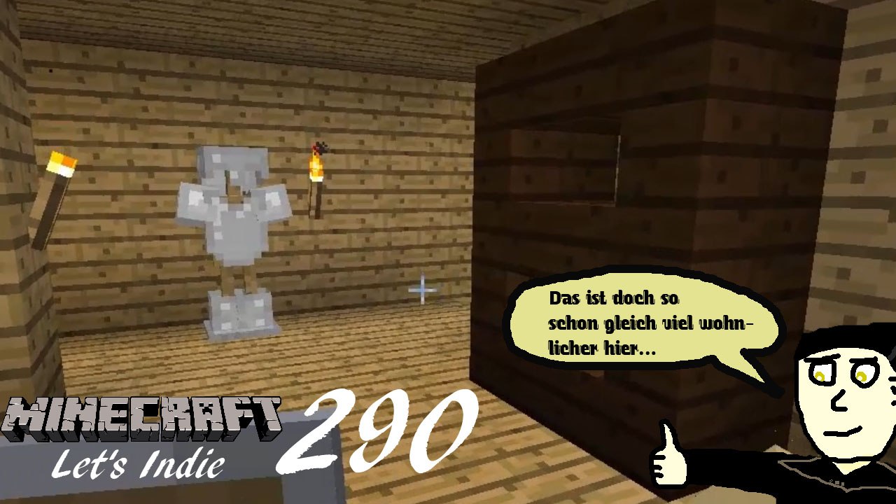 Minecraft Let's Indie 290: Verschönerung des Flurs